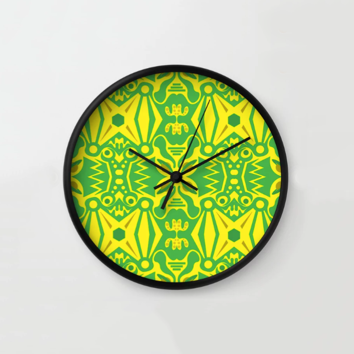 Space Frog Pattern Clock