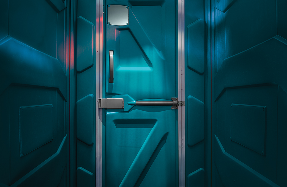 portopotty door