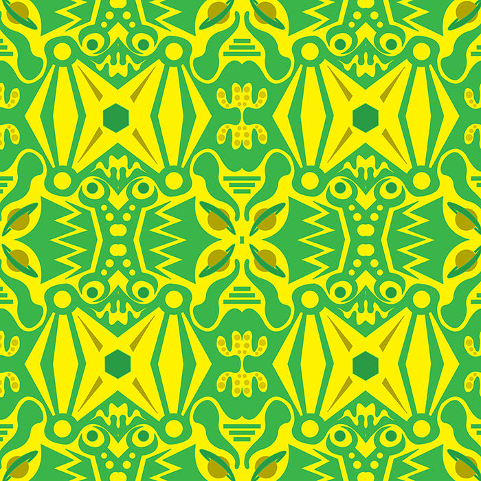 Space Frog Pattern